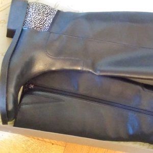 Enzo Angiolini Italian Leather Boots w/Rhinestones